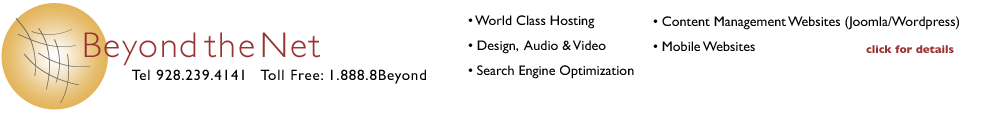 BeyondtheNet Sedona Web Hosting & Design